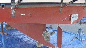 Under the swim step, Diver's Dream zinc on the right