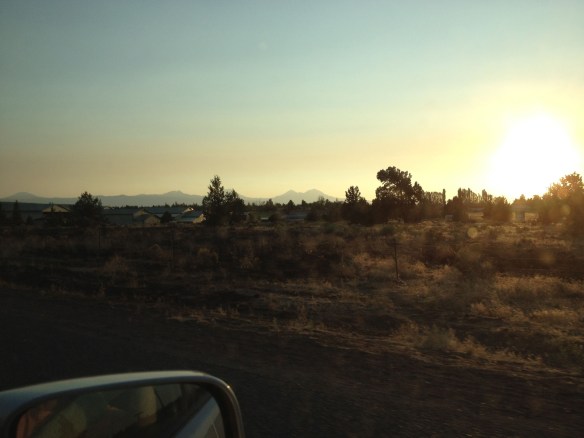 High desert sunset in Bend