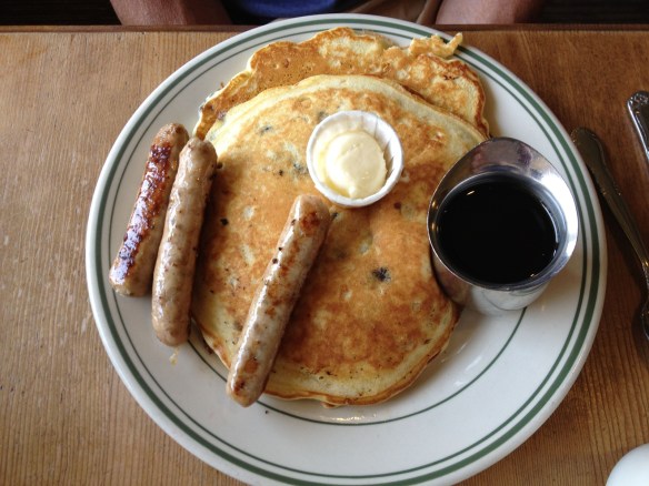 Blueberry Pancakes at Calico Cupboard