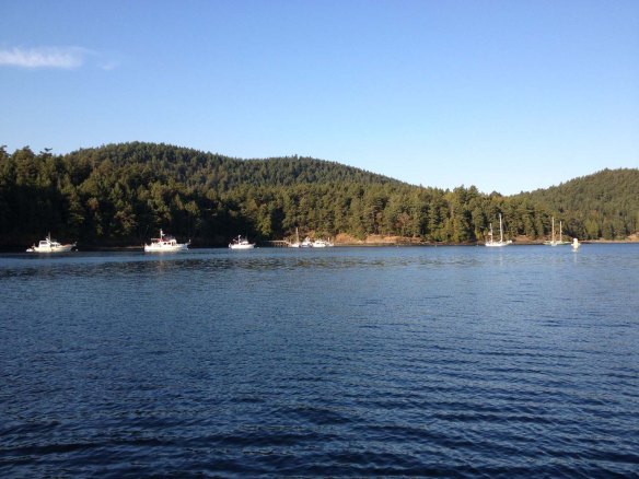 dock and mooring buoys at prevost harbor