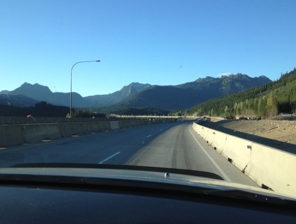 construction at Snoqualmie Pass