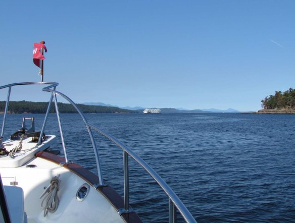 BC ferry near Active Pass BC ferry near Active Pass