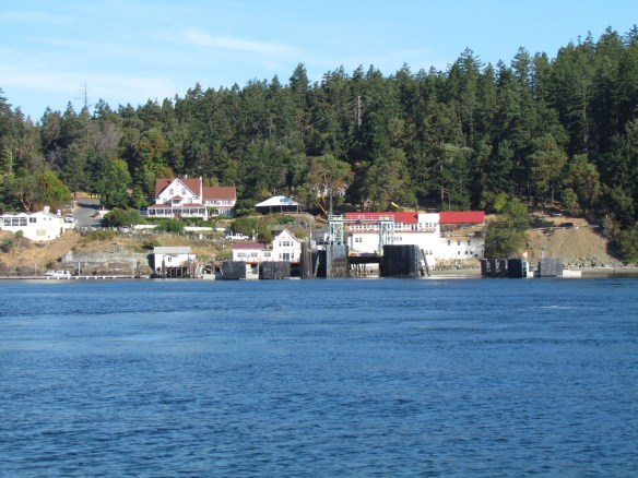 Orcas ferry landing close-up