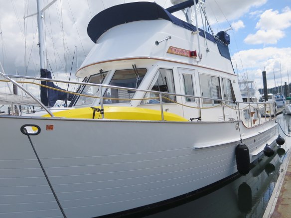 kayak stowed from dock