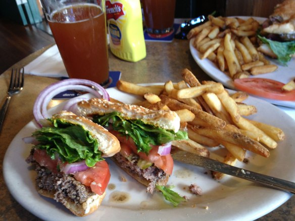 brown lantern burger